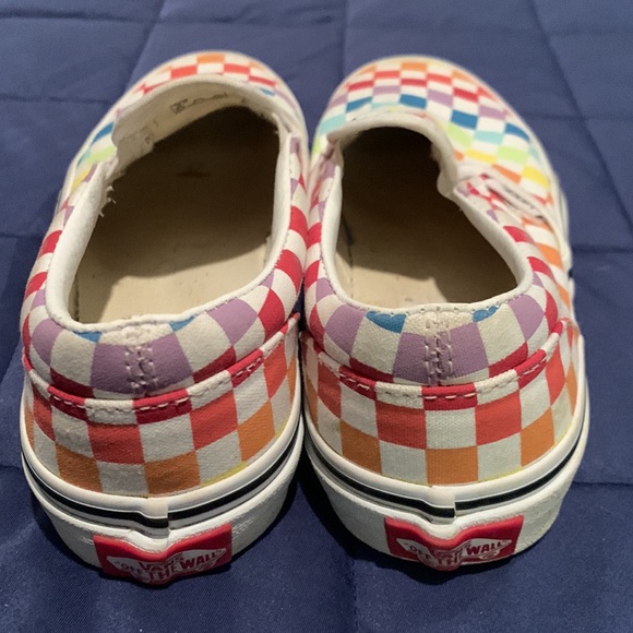 Awesome Rainbow Check Vans - Picture 3 of 6